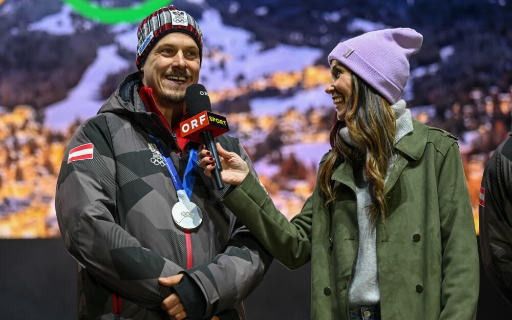Manuel Feller bei der Olympia-Feier in Innsbruck. – Foto: GEPA pictures