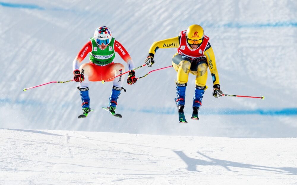 Saskja Lack (links) und die spätere Siegerin Daniela Maier im Duell. – Foto: GEPA pictures