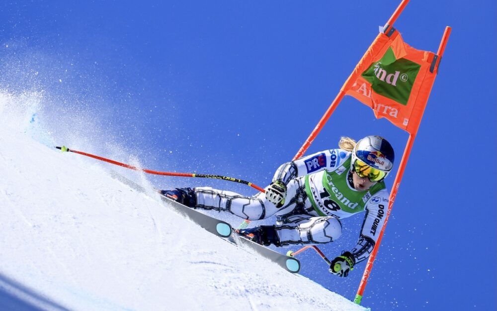 Ester Ledecka – Schnellste im Abfahrtstraining von Soldeu. – Foto: GEPA pictures