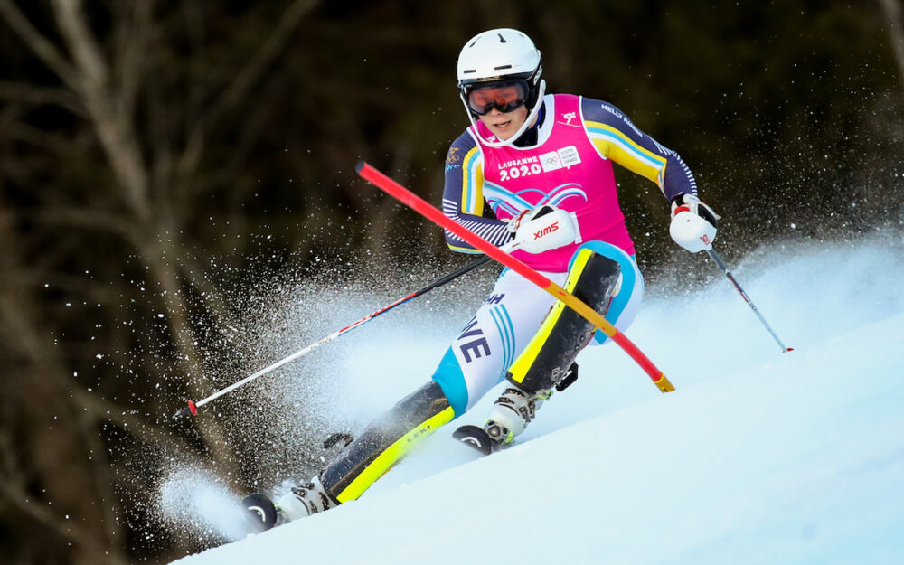 Adam Hofstedt im Einsatz bei den Olympischen Jugend-Winterspielen 2020 in Lausanne. – Foto: GEPA pictures