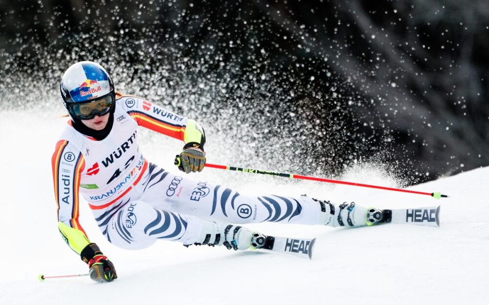 Ein „deutsches Dutzend“ für die Weltmeisterschaften in Saalbach Emma Aicher. – Foto: GEPA pictures