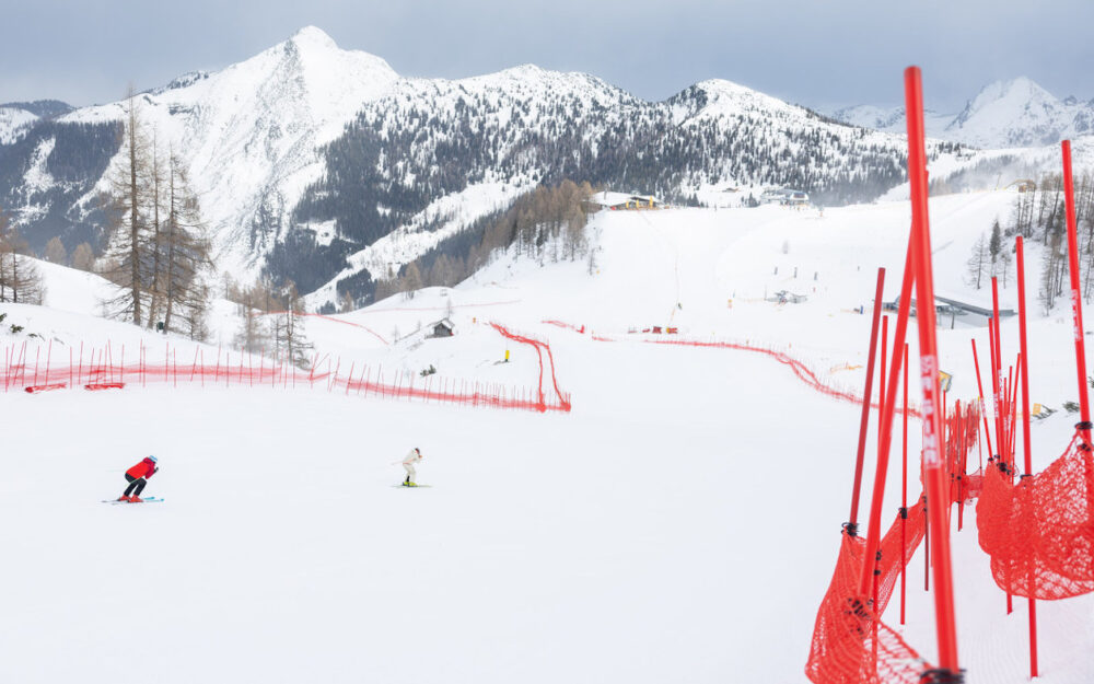 Zehn Schweizerinnen im Aufgebot für Altenmarkt Altenmarkt ist bereit für die schnellsten Skirennfahrerinnen der Welt. – Foto: GEPA pictures