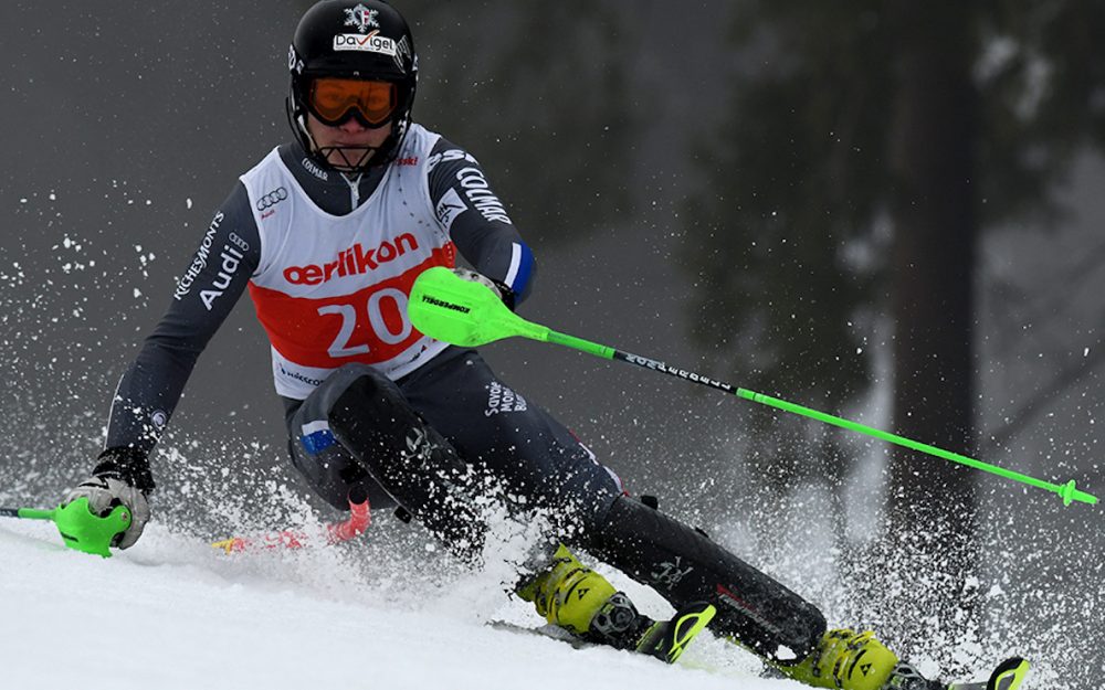 Weltcup-Debut für den Sohn eines bekannten Vaters Steven Amiez erlebt in Kitzbühel seine Weltcup-Premiere. – Foto: rk-photography.ch