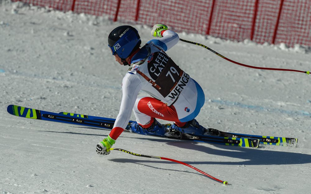 Gianluca Amstutz: „Es war mental brutal schwierig“ Gianluca Amstutz auf der Lauberhorn-Abfahrt – eine Erinnerung, die dem Innerschweizer bleiben wird. – Fotos: rk-photography.ch
