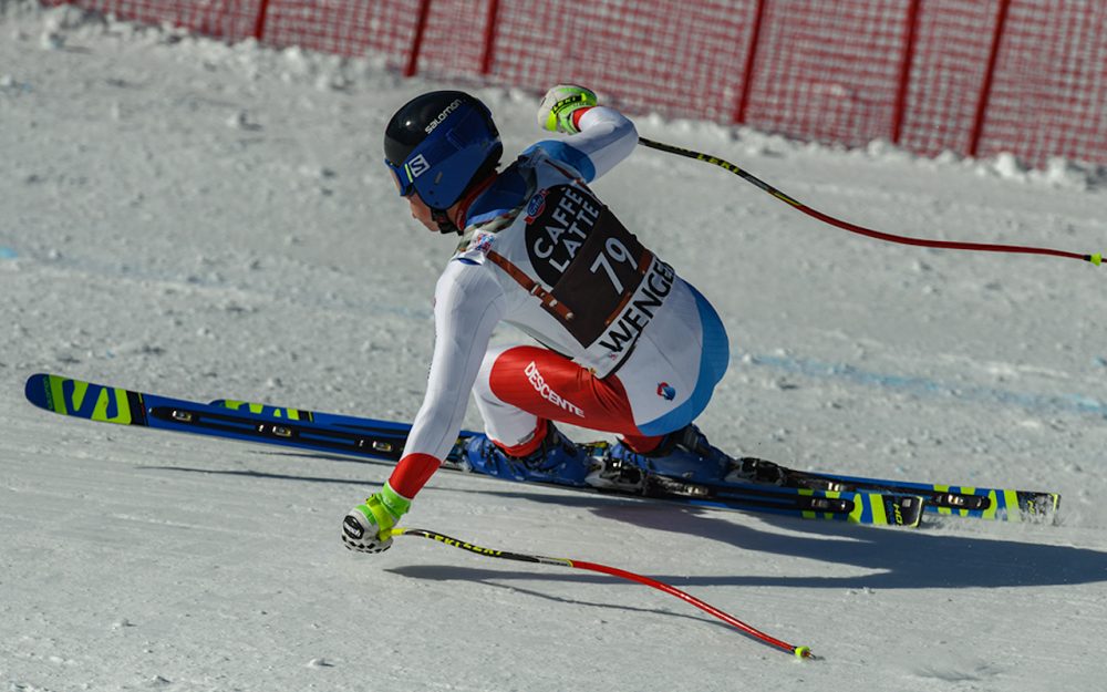 Gianluca Amstutz auf der Lauberhorn-Abfahrt – eine Erinnerung, die dem Innerschweizer bleiben wird. – Fotos: rk-photography.ch