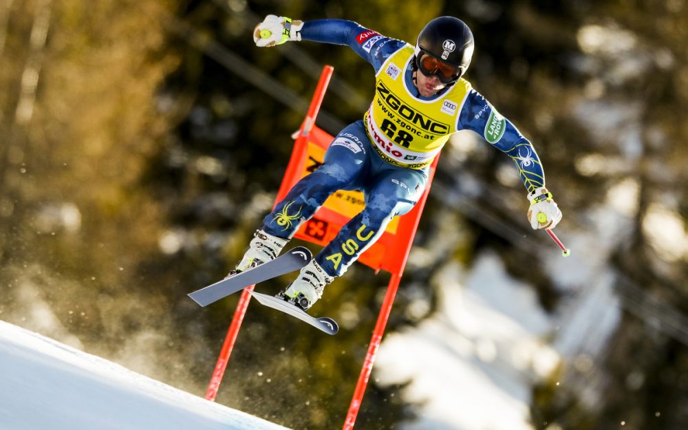 Erik Arvidsson – hier beim Weltcup-Einsatz in Bormio – gewinn in Orcieres sein erstes Europacup-Rennen. – Foto: GEPA picuters