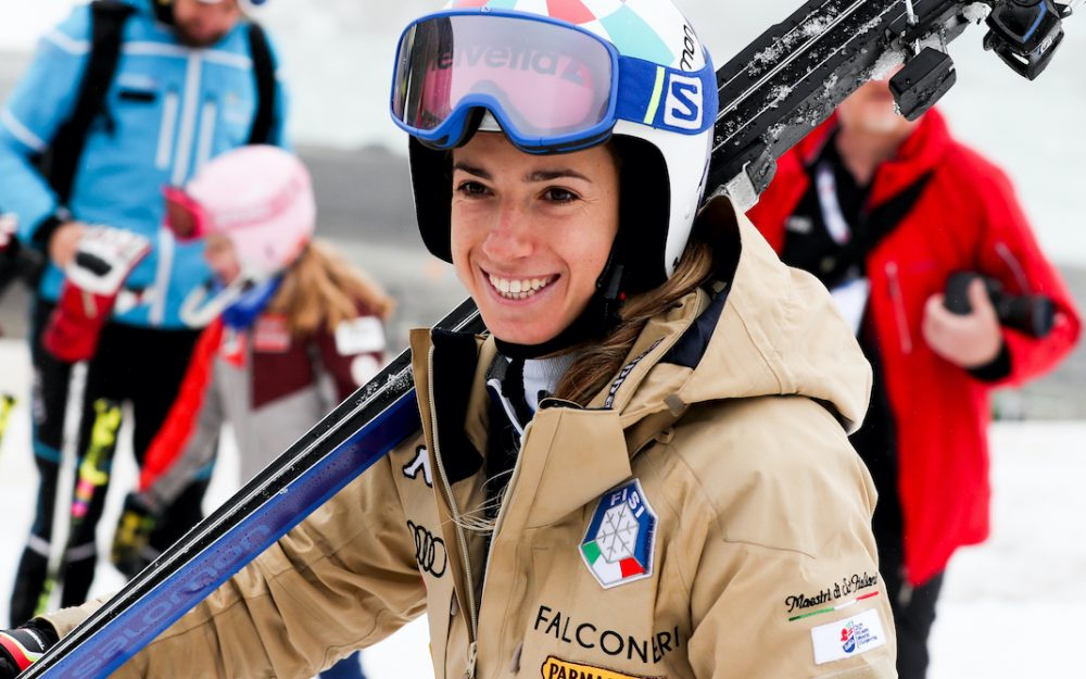 Marta Bassino darf als Leaderin zum 2. Lauf antreten. – Foto: GEPA pictures