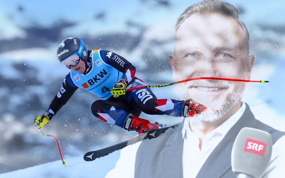 Breezy Johnson arbeitet mit Schweizer Hilfe an der Rückkehr Breezy Johnson wird auf ihrem Weg zurück in den Weltcup von Stefan Abplanalp betreut. – Fotos: GEPA pictures / SRF/Oscar Alessio