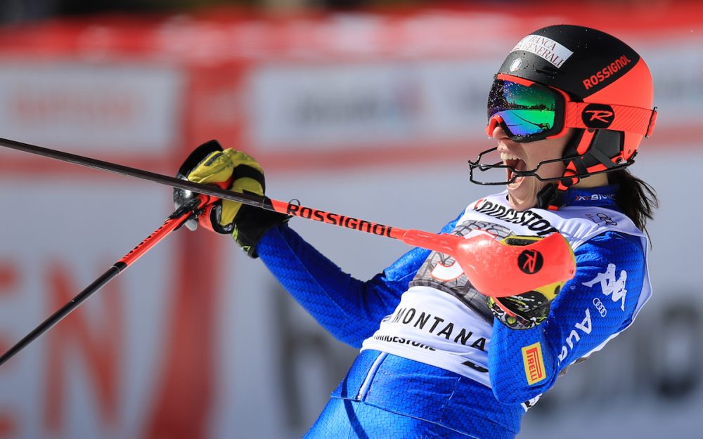 Federica Brignone zurück auf den Skiern