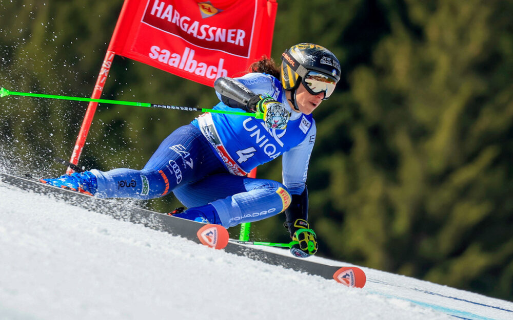Federica Brignone führt und hält die Spannung hoch Federica Brignone. – Foto: GEPA pictures