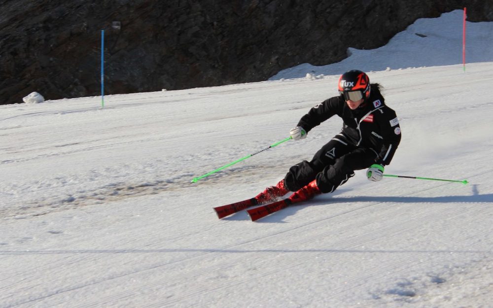 Bewegende Tage für Stephanie Brunner Zurück auf dem Schnee: Stephanie Brunner. – Foto: oesv.at