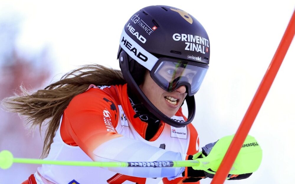 Camille Rast liegt am Semmering bei Halbzeit voraus. – Foto: GEPA pictures