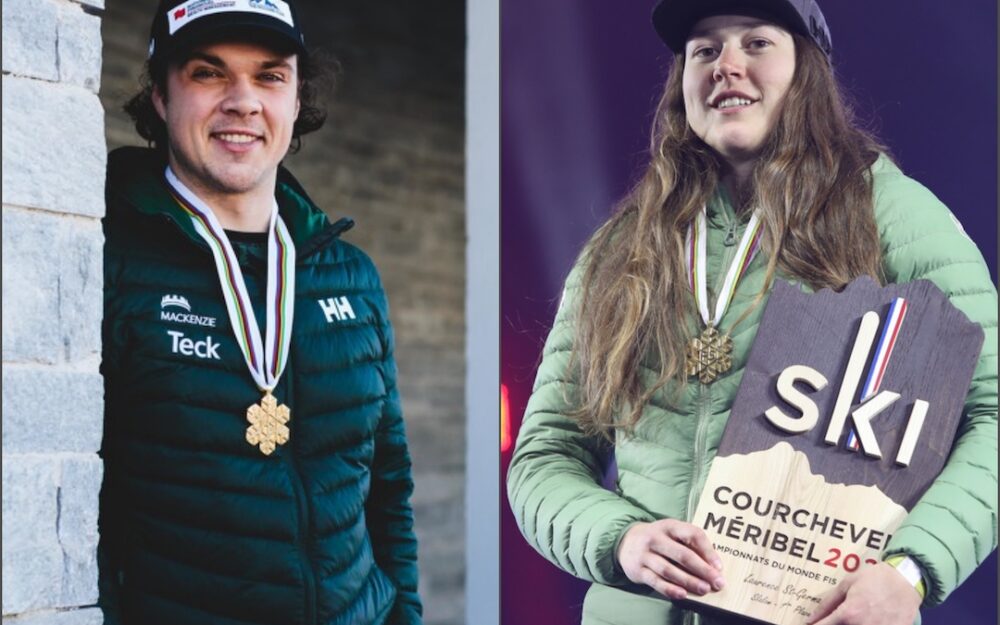 James Crawford und Laurence St-Germain sind Kanadas Athlet und Athletin des Jahres im Bereich Ski alpin. – Fotos: GEPA pictures