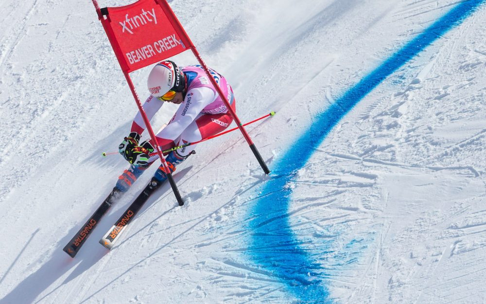 Gino Caviezel peilt in Val dÌsère einen Top-10-Platz an. – Foto: GEPA pictures