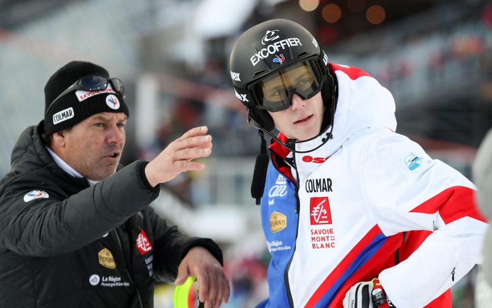 Clement Noel bereitet sich auf den Start in Levi vor. – Foto: GEPA pictures