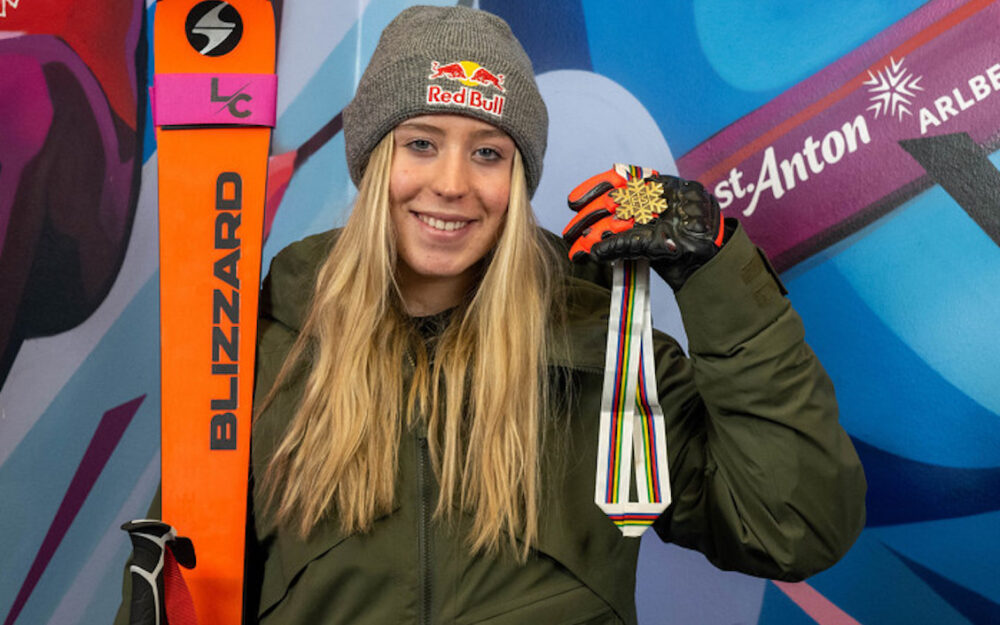 Die für Albanien startende Super-G-Junioren-Weltmeisterin Lara Colturi ist das aktuelle Aushängeschild von Blizzard im alpinen Rennsport. – Foto: GEPA pictures