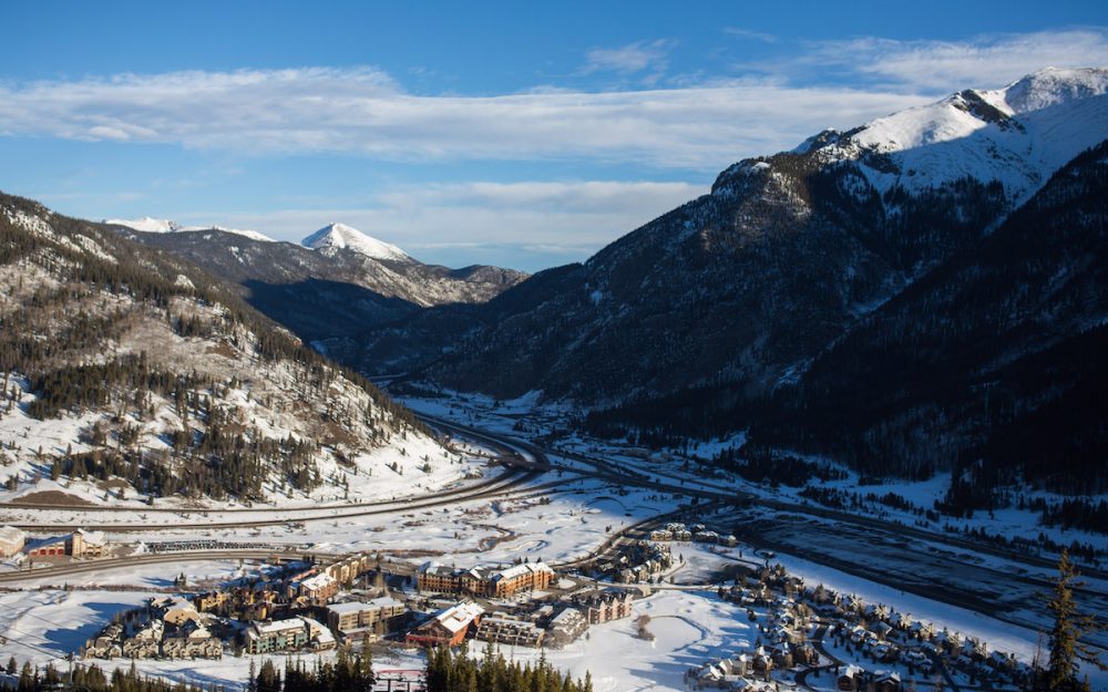 Ein Blick auf den Zielbereich von Copper Mountain. – Foto: GEPA pictures