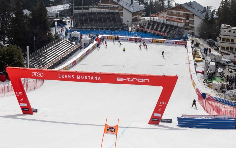 Crans Montana: die Skirennen finden statt, der Rahmen wird angepasst