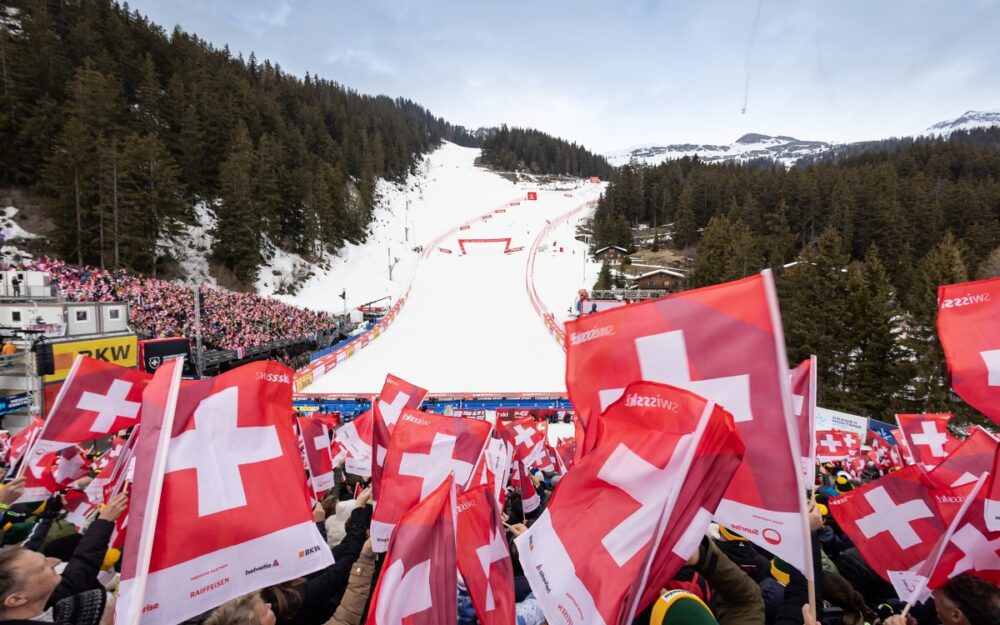 Änderungsvorschläge für den Weltcup-Kalender – die Abfahrer freuts Crans Montana erwartet im Weltcup-Winter 2025/26 sowohl die Frauen wie auch die Männer zu Wettkämpfen. – Foto: GEPA pictures