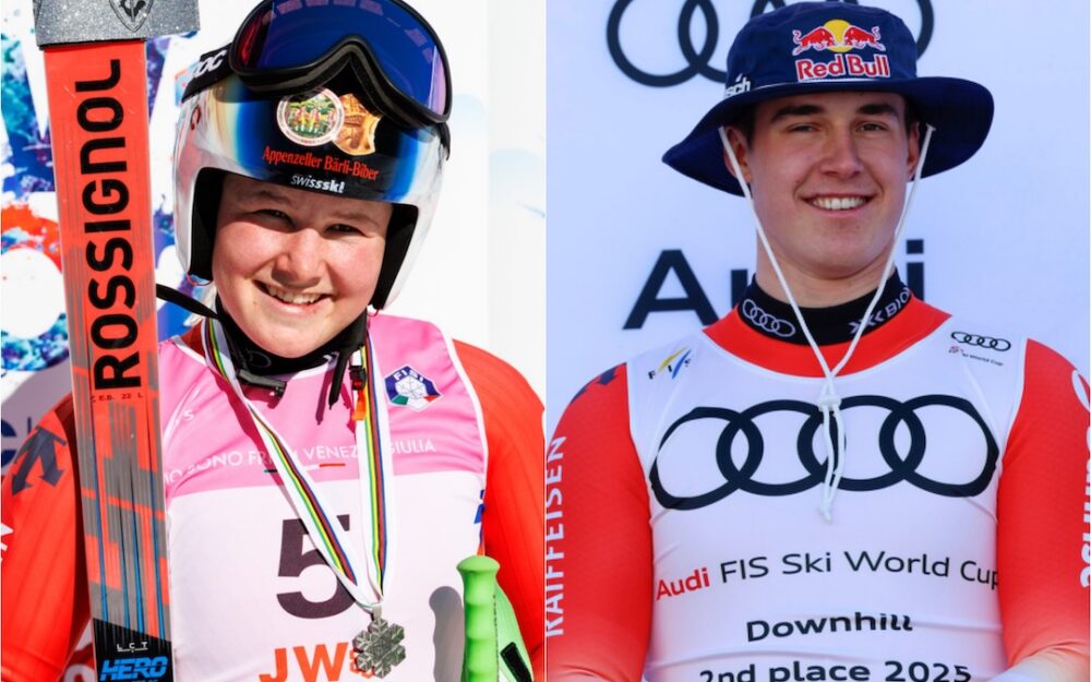 Stefanie Grob und Franjo von Allmen. – Fotos: GEPA pictures