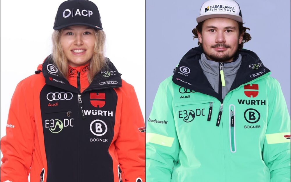 Romy Ertl und Dominik Zerhoch werden in Levi jeweils ihre Weltcup-Premieren erleben. – Fotos: DSV