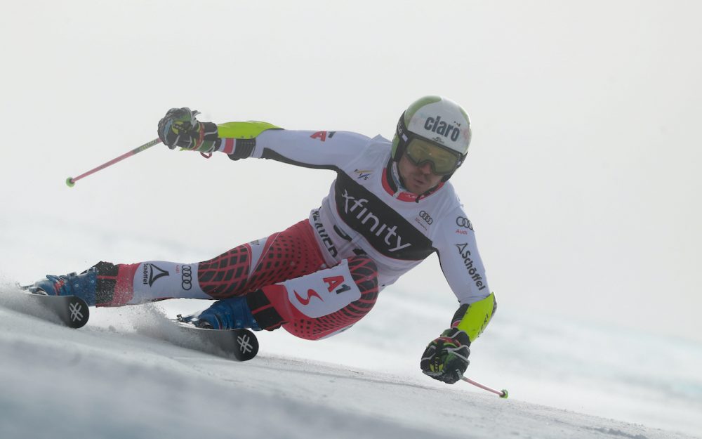 Daniel Meier gewinnt den zweiten FIS-Riesenslalom in Sulden, der zugleich auch als italienische Landesmeisterschaft ausgetragen worden ist. – Foto: GEPA pictures