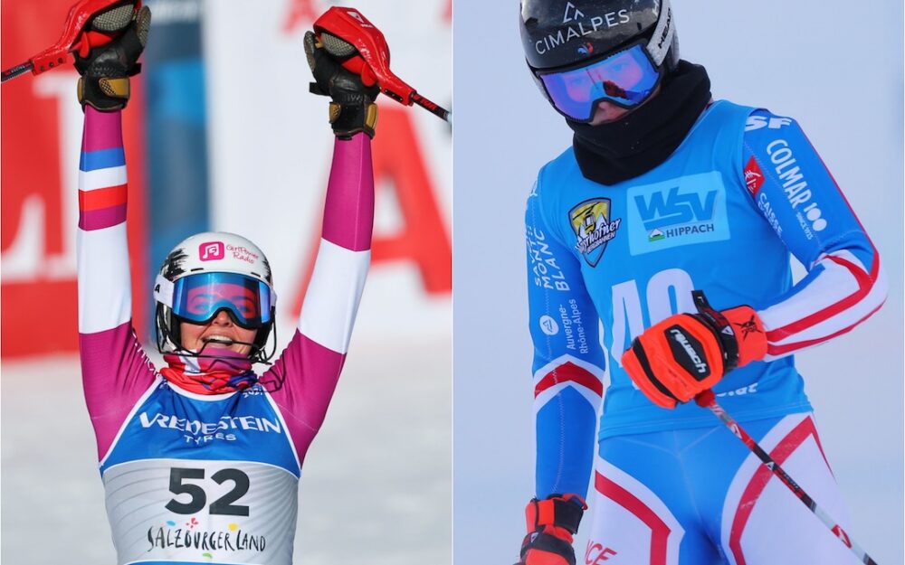 Neue Ausrüster für Alizee Dahon und Kiara Derks Kiara Derks (links) und Alizee Dahon haben neue Ski-Austrüster gefunden. – Fotos: GEPA pictures