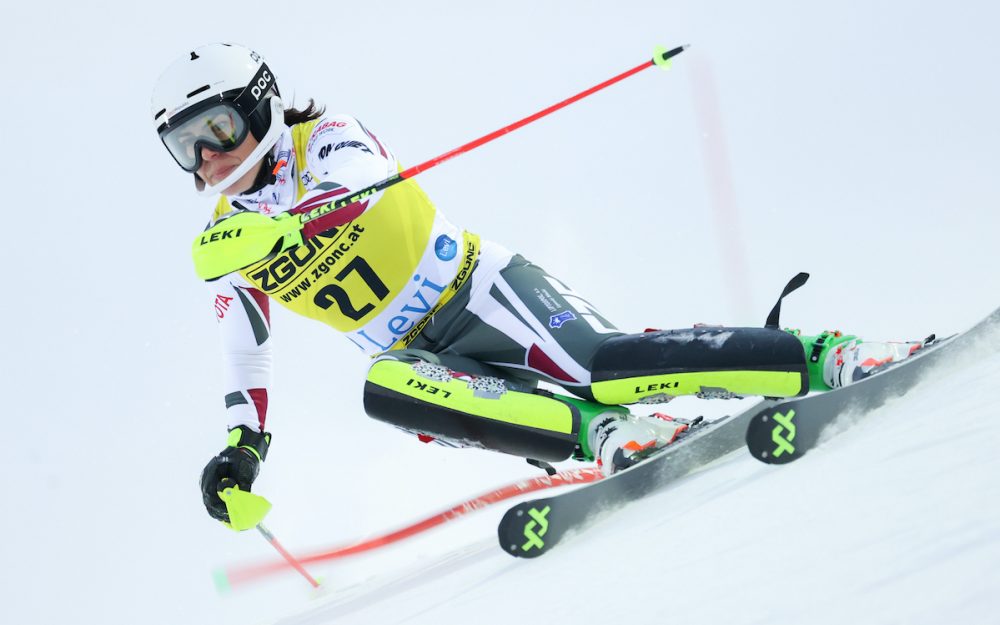 EC: Formstarke Martina Dubovska mit ihrem ersten Sieg Martina Dubovska – hier beim Weltcup-Slalom in Levi. – Foto: GEPA pictures