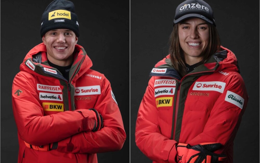 Alpin-Duo für den Sporthilfe Nachwuchspreis 2024 nominiert Lenz Hächler und Malorie Blanc sind für den Sporthilfe Nachwuchspreis 2024 nominiert. – Fotos: Swiss Ski