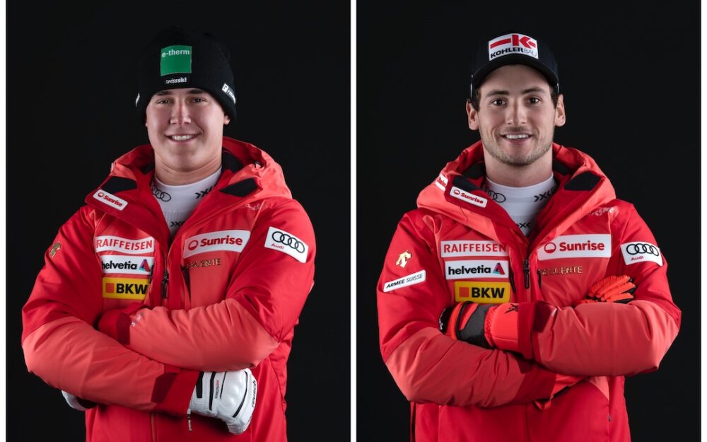 Franjo von Allmen (links) und Marco Kohler sorgen für einen Doppelsieg. – Fotos: Swiss Ski