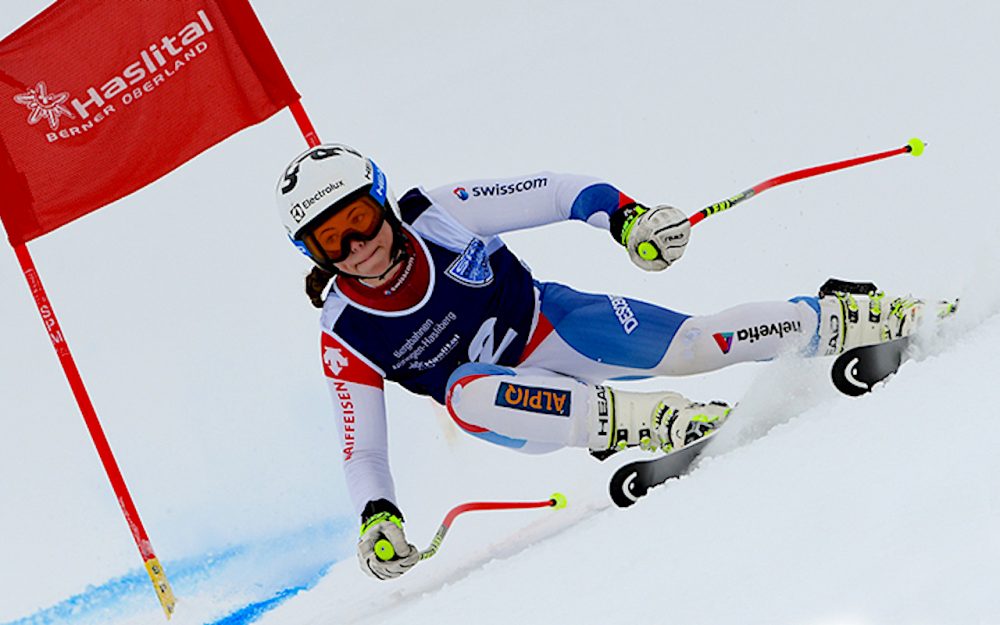 Delia Durrer zwingt die Konkurrenz zum Warten Delia Carmen Durrer in ihrem Element. Die 16-Jährige gehört zu den Ski-Hoffnungen in der Schweiz. – Foto: rk-photography