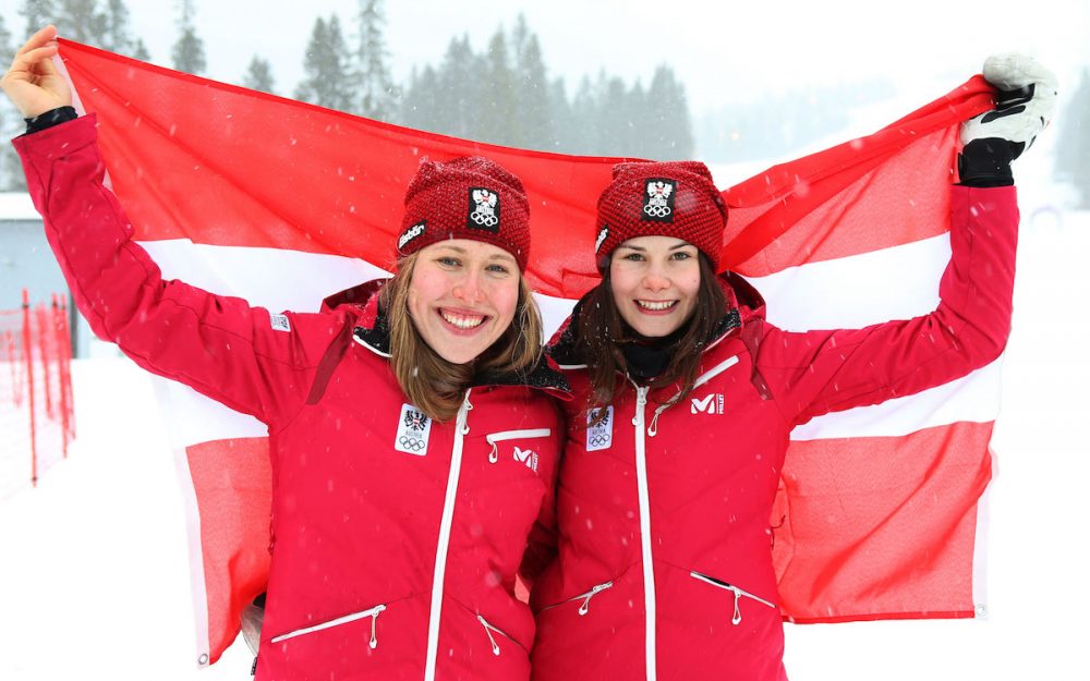 Victoria Olivier (links) und Natalie Falch sorgten für einen österreichischen Doppelsieg. – Foto: ÖOC