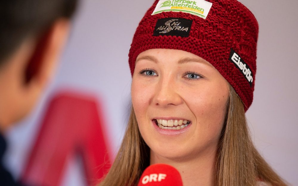 Erster Europacup-Sieg für Elisa Mörzinger Elisa Mörzinger. – Foto: GEPA pictures