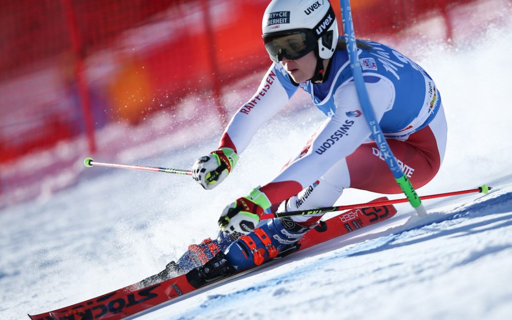 Andrea Ellenberger hat sich – obwohl nicht in den Kadern von Swiss Ski – für die WM in Are aufgedrängt und ist in Schweden dabei. – Foto: GEPA pictures
