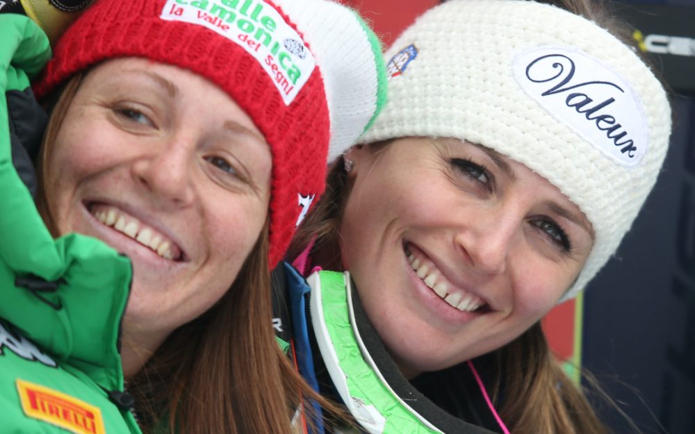 Elena Fanchini (links) kehrt nicht mehr auf die Skipisten zurück und auch ihre Schwester Nadia (rechts) hat die Karriere beendet. – Foto: GEPA pictures