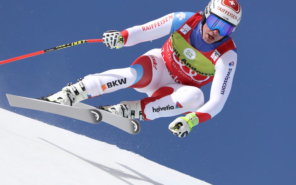 Auf dem Sprung zum Disziplinensieg: Beat Feuz. – Foto: GEPA pictures