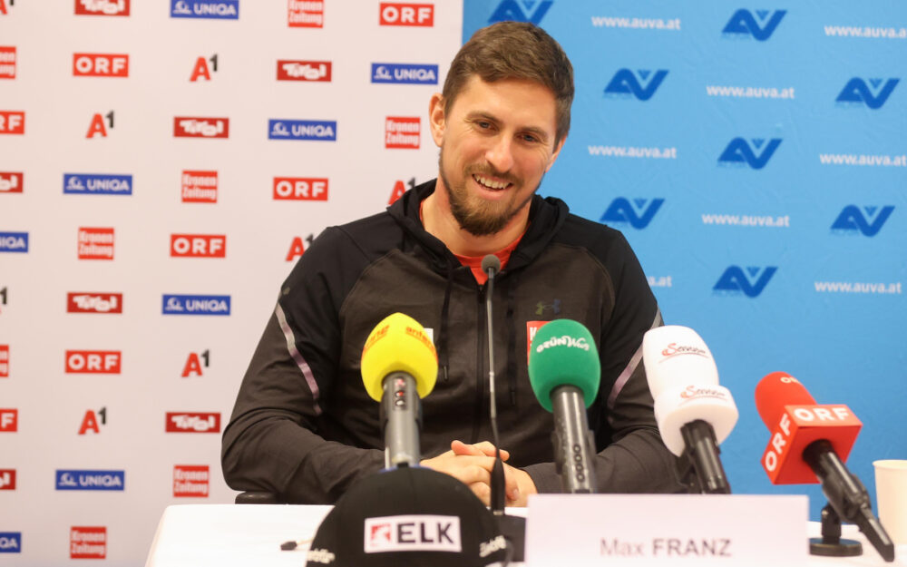 Max Franz anlässlich der Pressekonferenz in Graz. – Foto: GEPA pictures