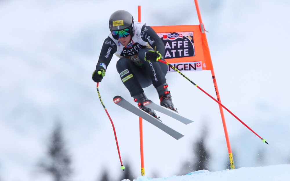 Giovanni Franzoni – Operation und Saisonende Giovanni Franzoni beim Silberhorn-Sprung in Wengen. – Foto: GEPA pictures
