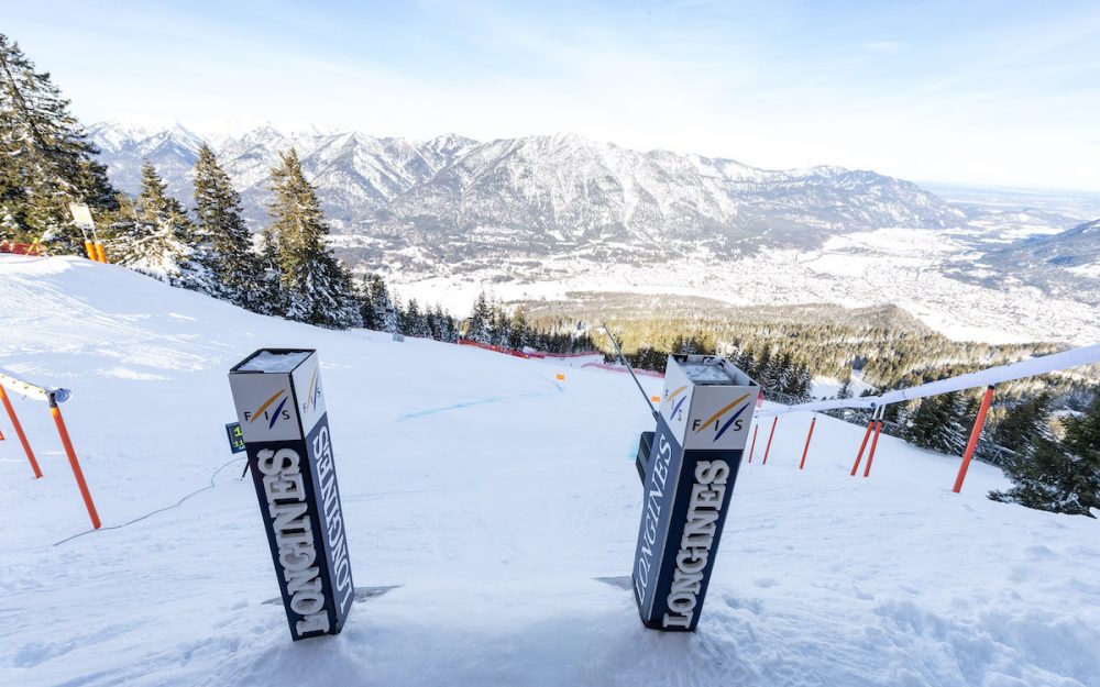 Blich aus dem Startbereich in Garmisch-Partenkirchen. – Foto: GEPA pictures