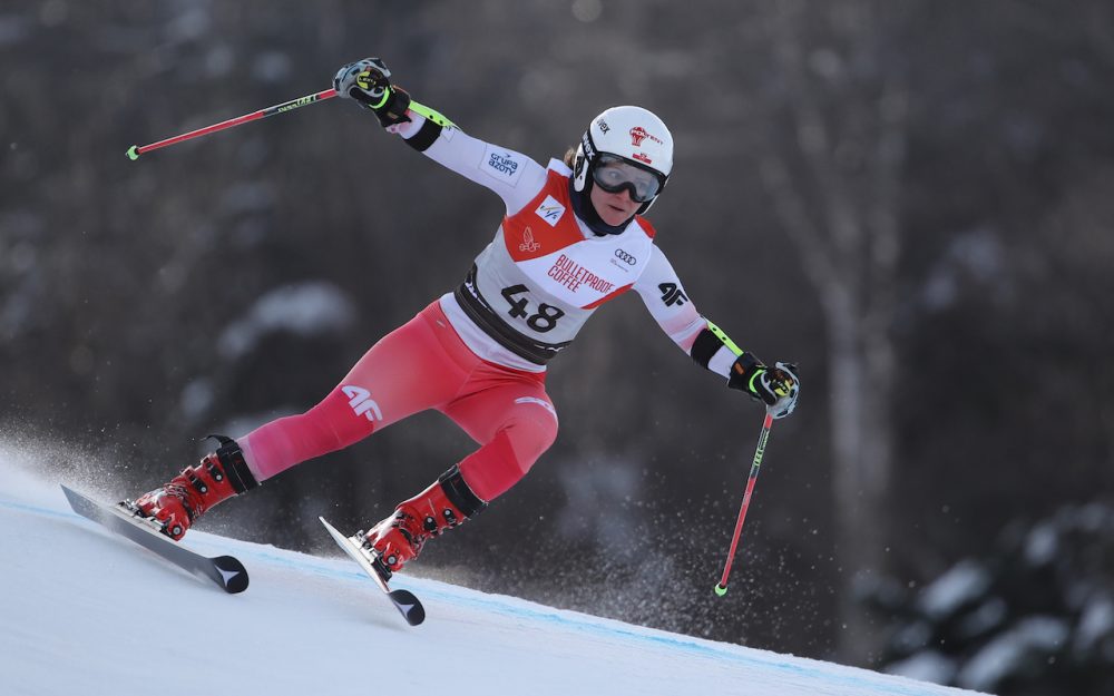 Maryna Gasienica-Daniel hatte die „Eisbahn“ im Griff Im Moment stark und schnell unterwegs: die Polin Maryna Gasienica-Daniel. – Foto: GEPA pictures