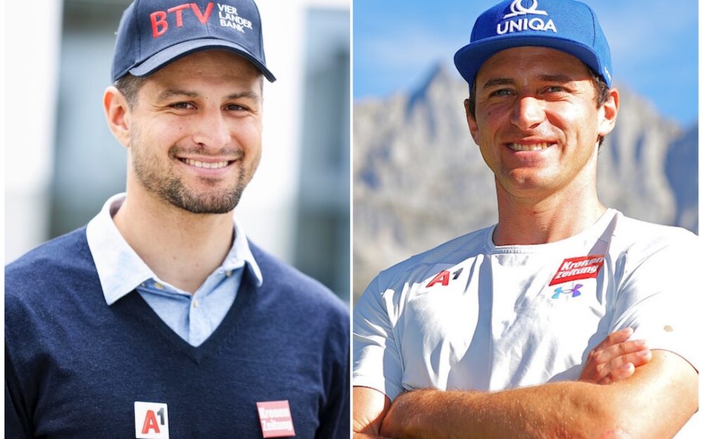Wer wird Österreichs "Sportler des Jahres 2022"? Johannes Strolz (links), Matthias Mayer (rechts) oder doch der Fussballer David Alaba? – Fotos: GEPA pictures