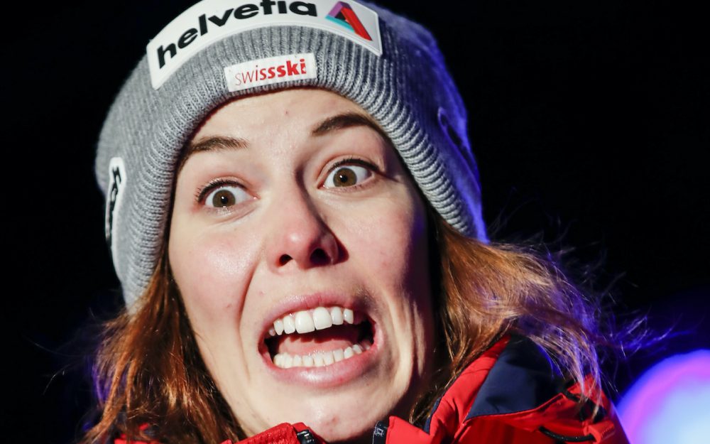 Kombi-Super-G: Viele Ausfälle, auch Favoritinnen betroffen Michelle Gisin. – Foto: GEPA pictures