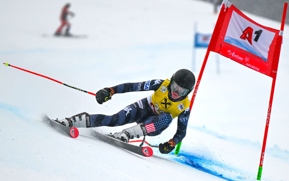 Tatum Grosdidier (hier anlässlich der Junioren-Weltmeisterschaften von St. Anton 2023). – Foto: GEPA pictures