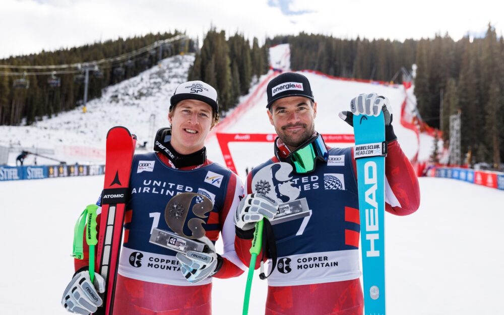 Raphael Haaser und Vincent Kriechmayr. – Foto: GEPA pictures