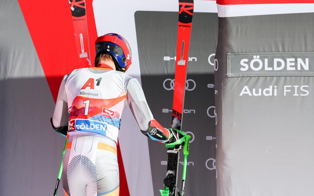 Das war nichts für die Startnummer 1: Sölden ist nicht Henrik-Kristoffersen-Terrain. – Foto: GEPA pictures