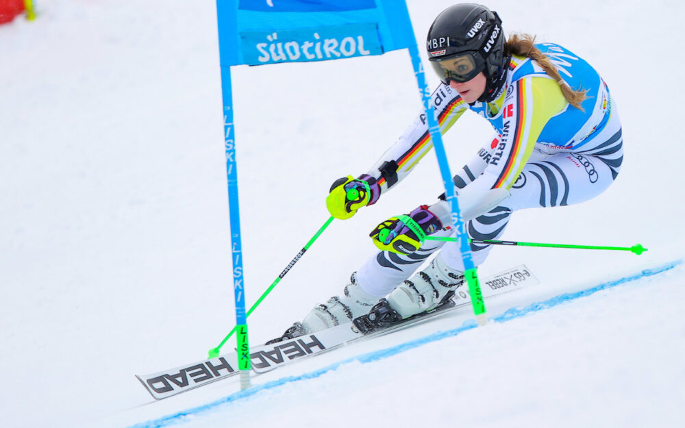 Jessica Hilzinger hat im Riesenslalom von Pfelders ihren ersten deutschen Meisterinnentitel gewonnen. – Foto: GEPA pictures