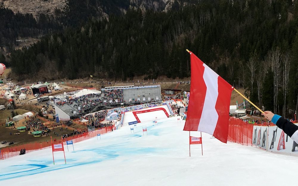 Österreich bekommt noch ein Weltcup-Rennen Blick in den Zielraum von Hinterstoder. – Archivbild: GEPA pictures