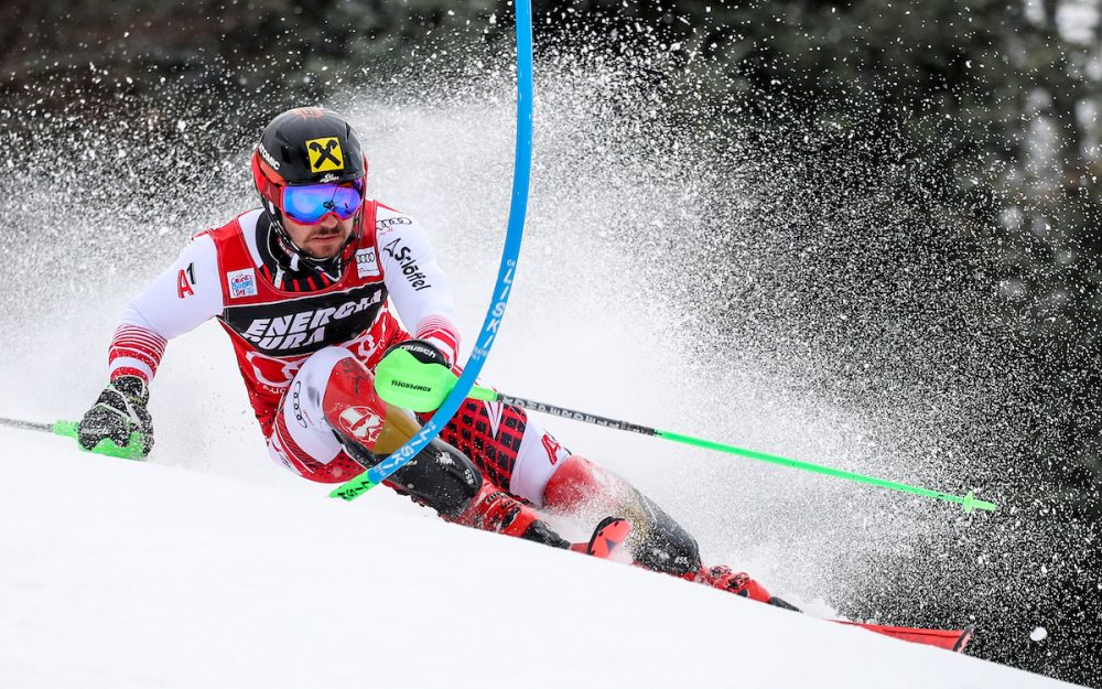 Marcel Hirscher gewinnt zum fünften Mal in Zagreb Marcel Hirscher auf dem Weg zum fünften Sieg auf dem Sljeme in Zagreb. – Foto: GEPA pictures
