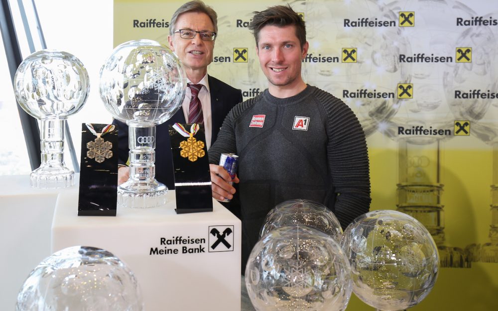 Marcel Hirscher anlässlich der Presseknoferenz in Wien. – Foto: GPEA pictures