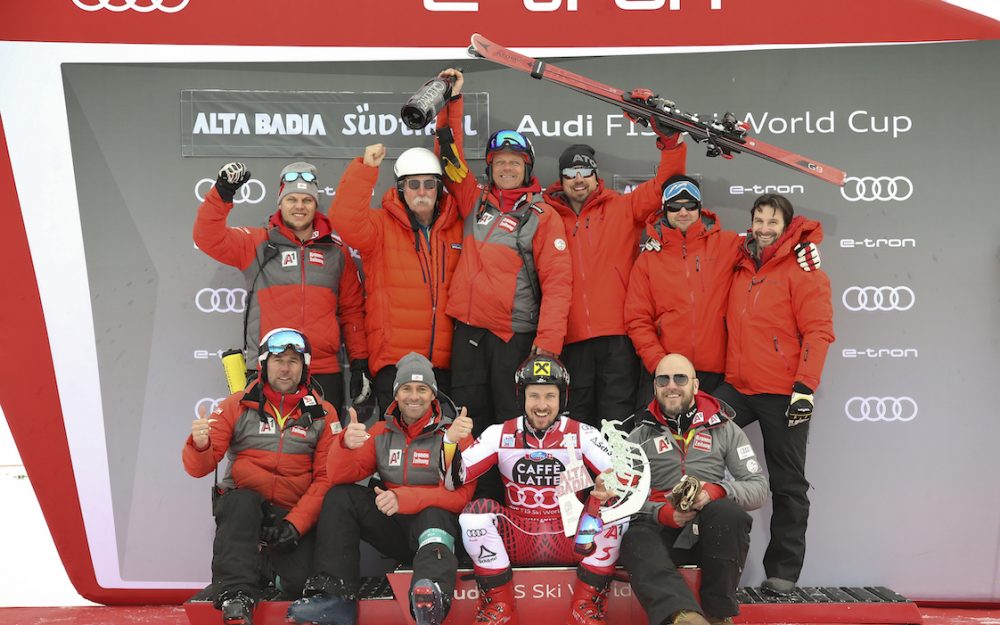 Marcel Hirscher und sein so erfolgreiches Team. – Foto: GEPA pictures